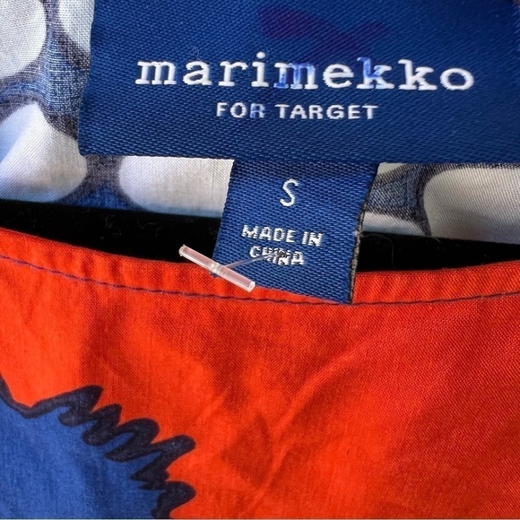 CLEARANCE Marimekko Target Kukkatori Blue SUMMER FLORAL Tunic Dress SIZE SMALL - Picture 5 of 10